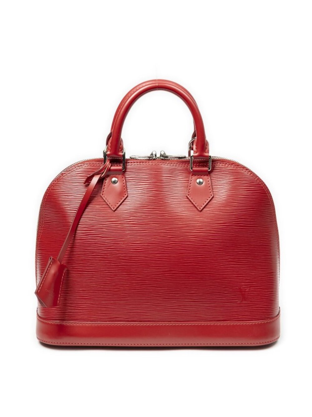 Louis Vuitton Alma Red Epi Handbag